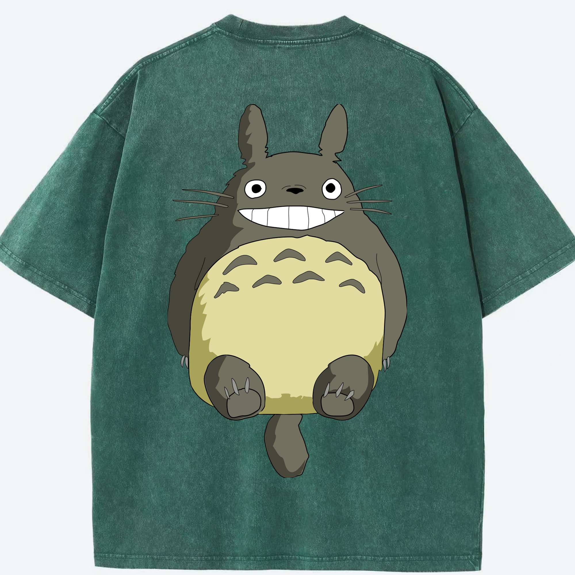 （画像用） となりのトトロ 草壁メイ 草壁サツキ My Neighbor Totoro Satsuki Kusakabe Mei Kusakabe 綿100% ヴィンテージ風 半袖Tシャツ（背面プリント）